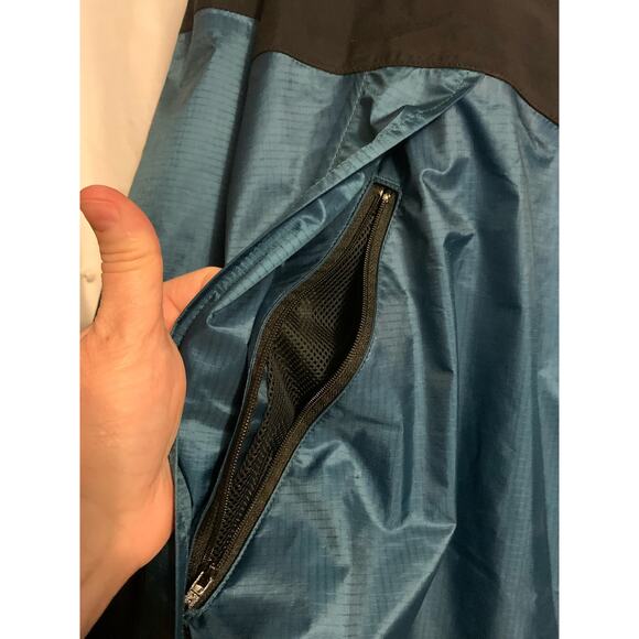 Marmont Men's XL Teal/Black Gore-Tex Packable w/Bag Windbreaker Hooded Jacket - Picture 5 of 12